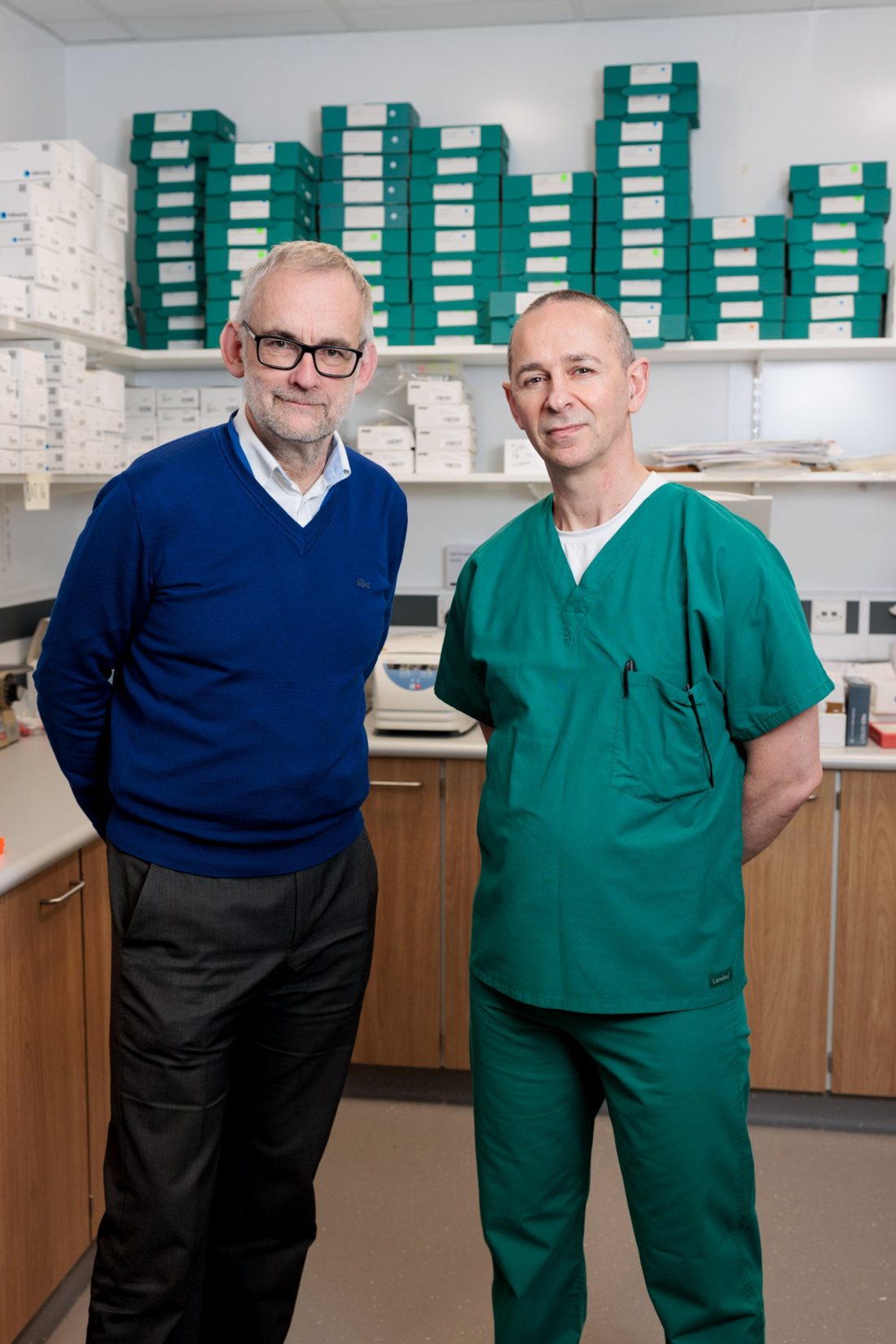 Professor Chris Probert and Dr Seamus Coyle, who founded the research together